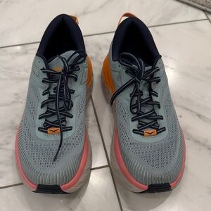 Hoka One One Women's Athletic Shoes in Gray and Pink